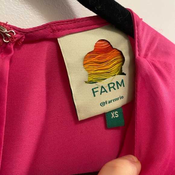 💕💐FARM Rio Fuchsia Blouson Sleeve Midi Dress!💐💕 - Picture 6 of 9